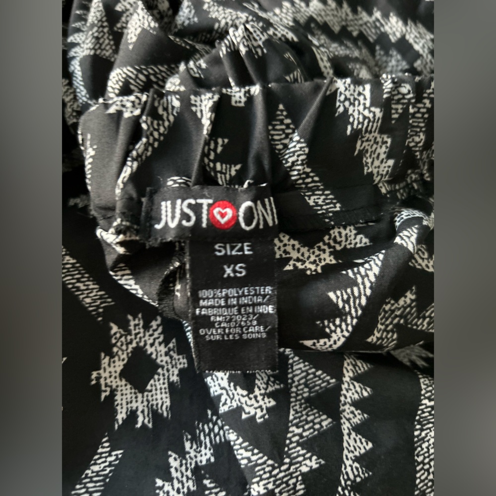 Lounge Pants Black and White Patterned Size XS